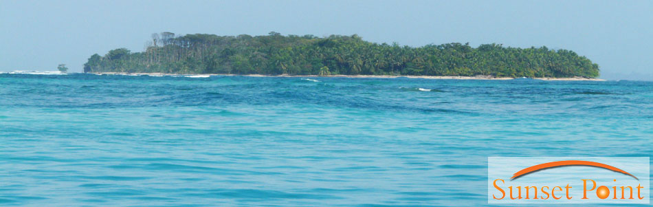 An island close to Sunset Point, Bocas.