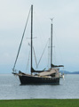 Anchored off Bocas marina.