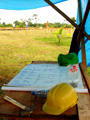 Building on a Panama canala.