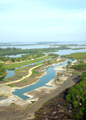 Aerial view of canals, Bocas.