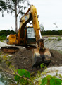 October 2008: Completing the second canal.