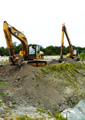 October 2008: Completing the second canal.