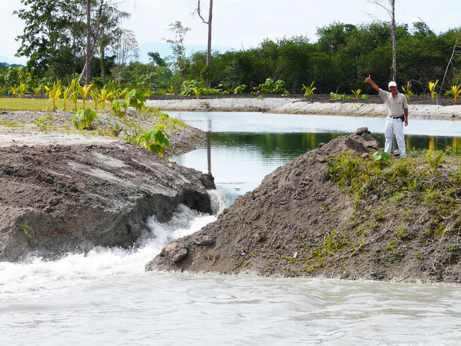 Sunset Point: Fausto Alvarez gives the thumbs up.