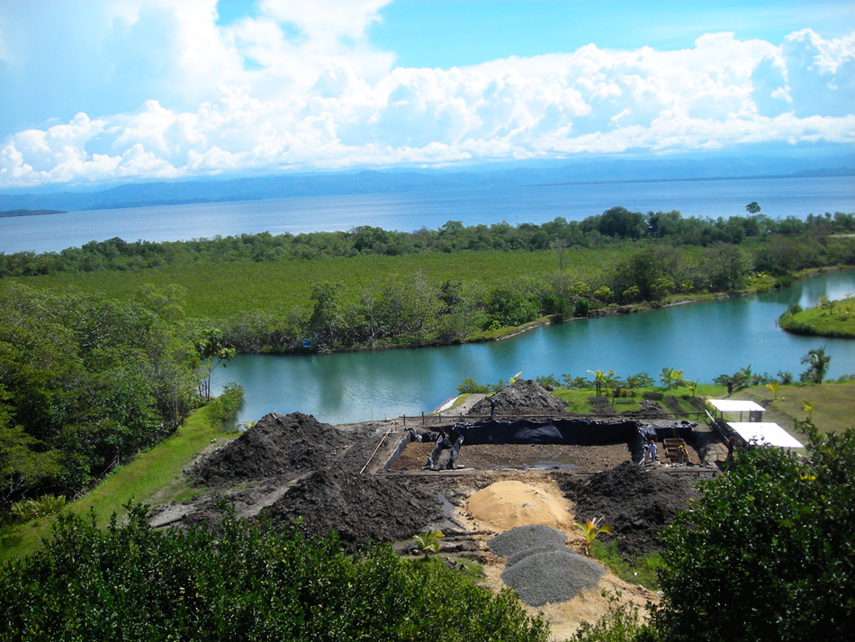 Sunset Point Construction: foundations dug.