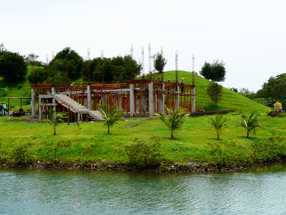 Single-family home takes shape.