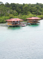 Two Houses on the water, by Sunset Point.
