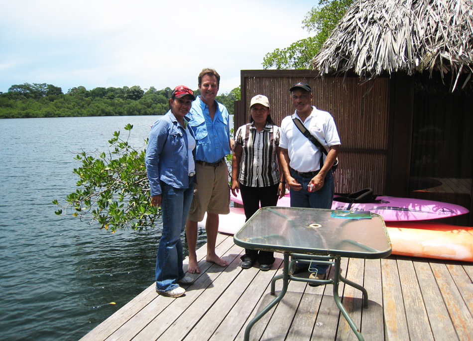 An informal photograph, at the Sunset Point guest facilities.